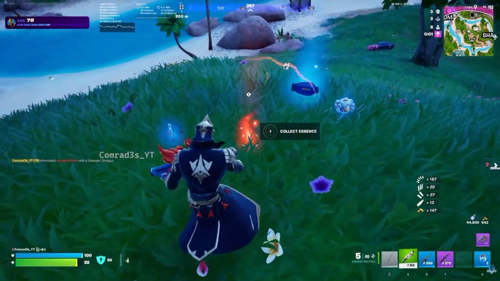 Collecting Essence for Geno in Fortnite
