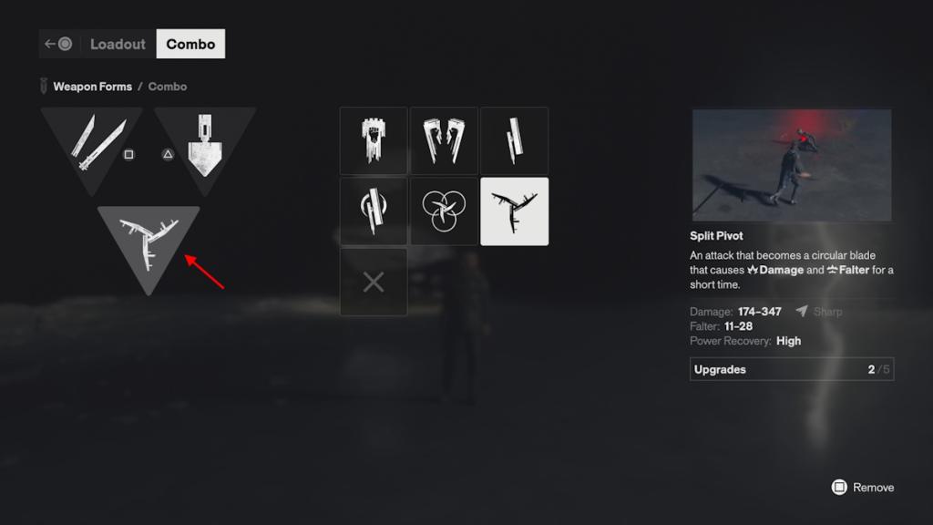 Combo menu in Control Resonant