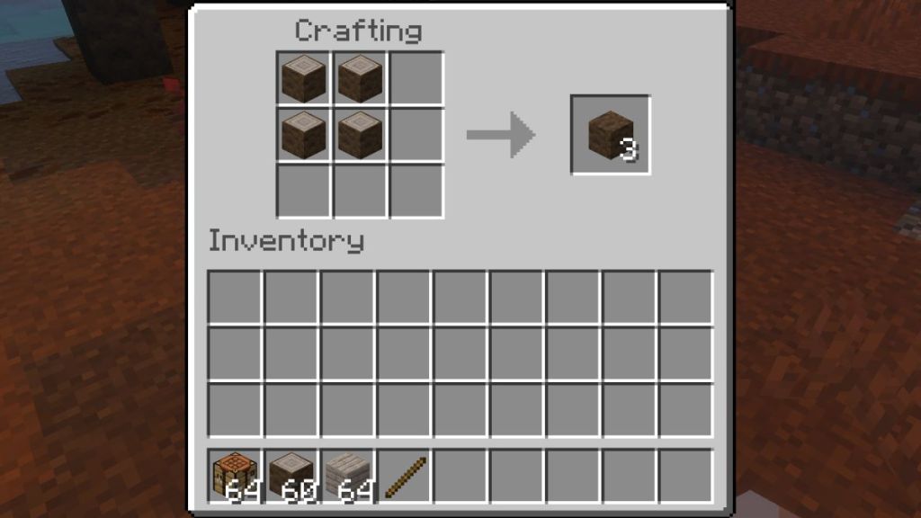 Craft Poplar wood in Minecraft
