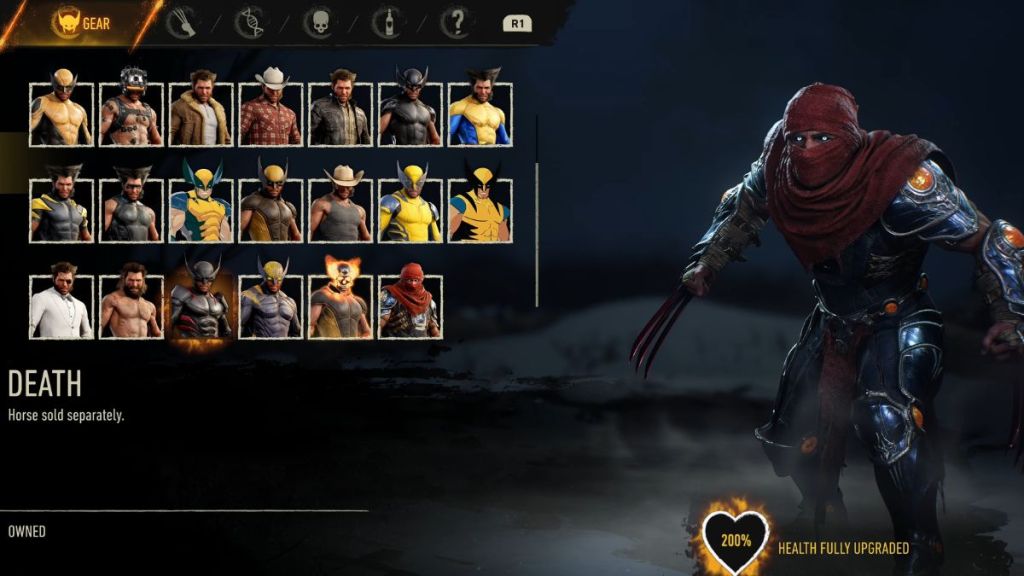 Death suit in Marvel's Wolverine