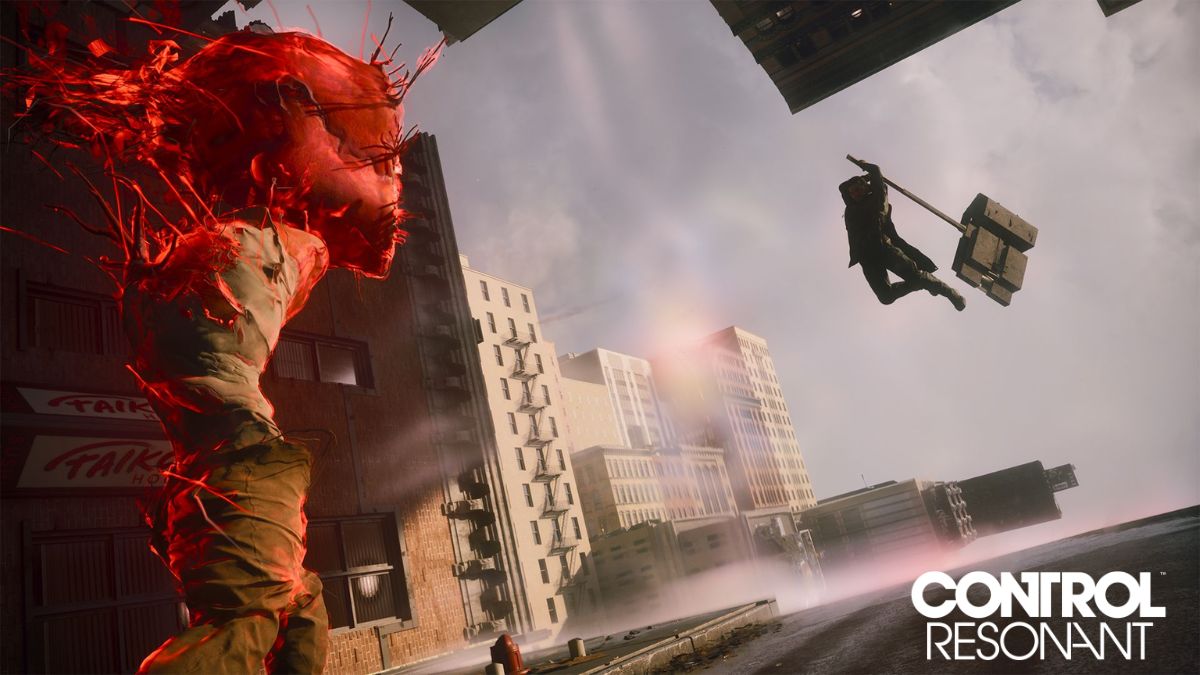 Dylan attacking an enemy in Control Resonant