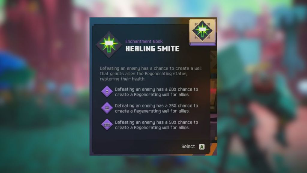 Equip the Healing Smite Enchantment