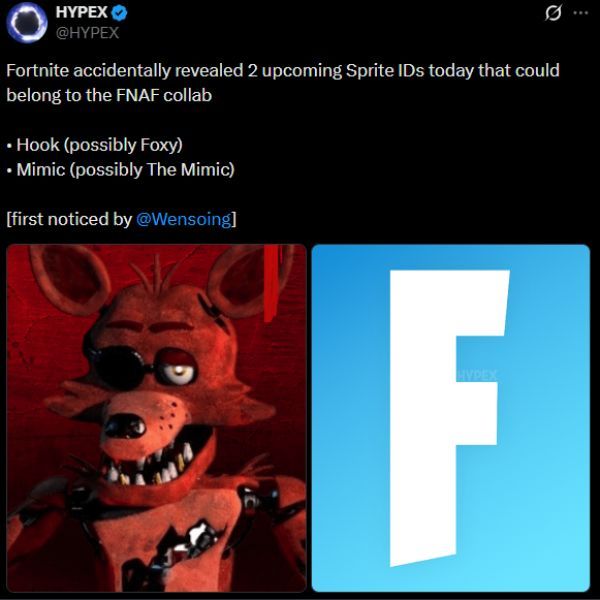 FNAF Fortnitemares 2026 collab