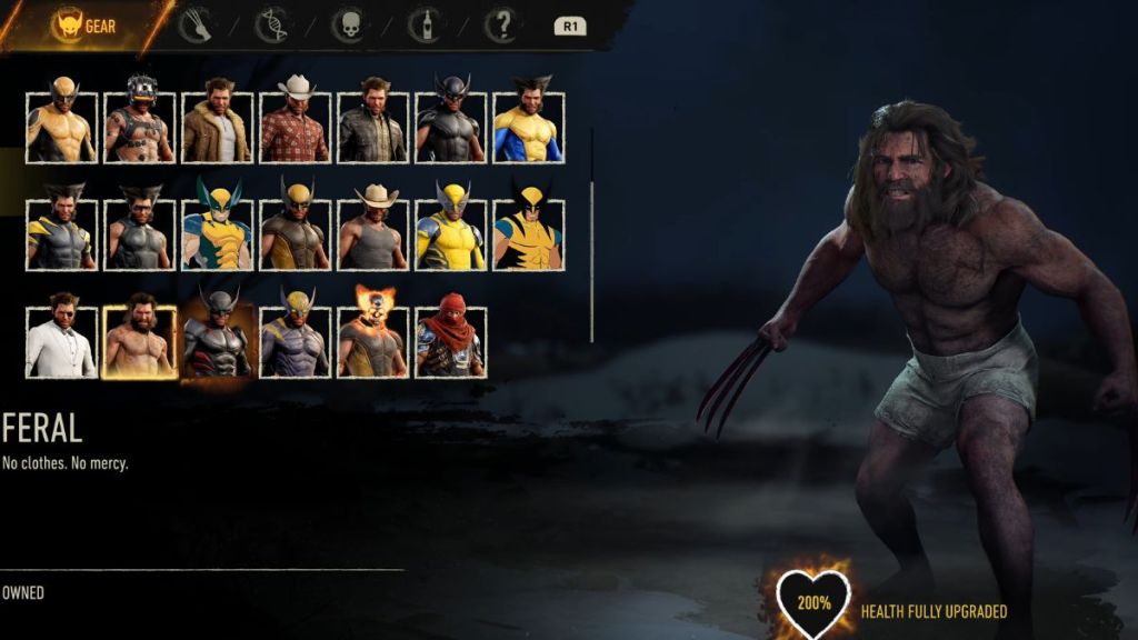 Feral suit in Marvel's Wolverine