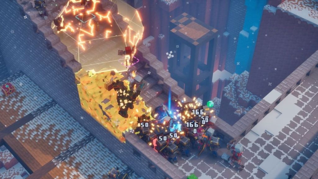 Fight together in Minecraft Dungeons 2