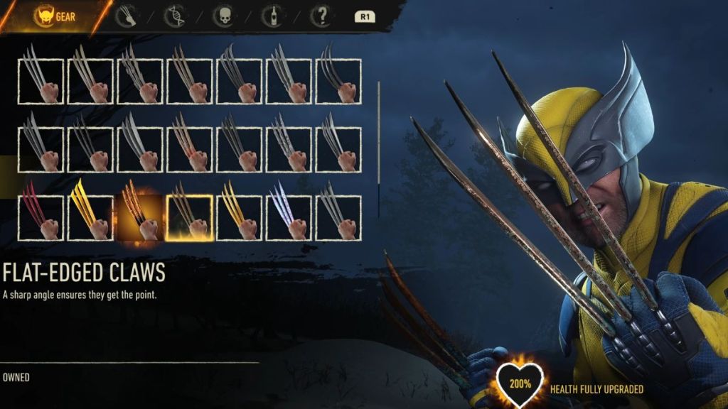 Flat-Edged Claws in Marvel's Wolverine