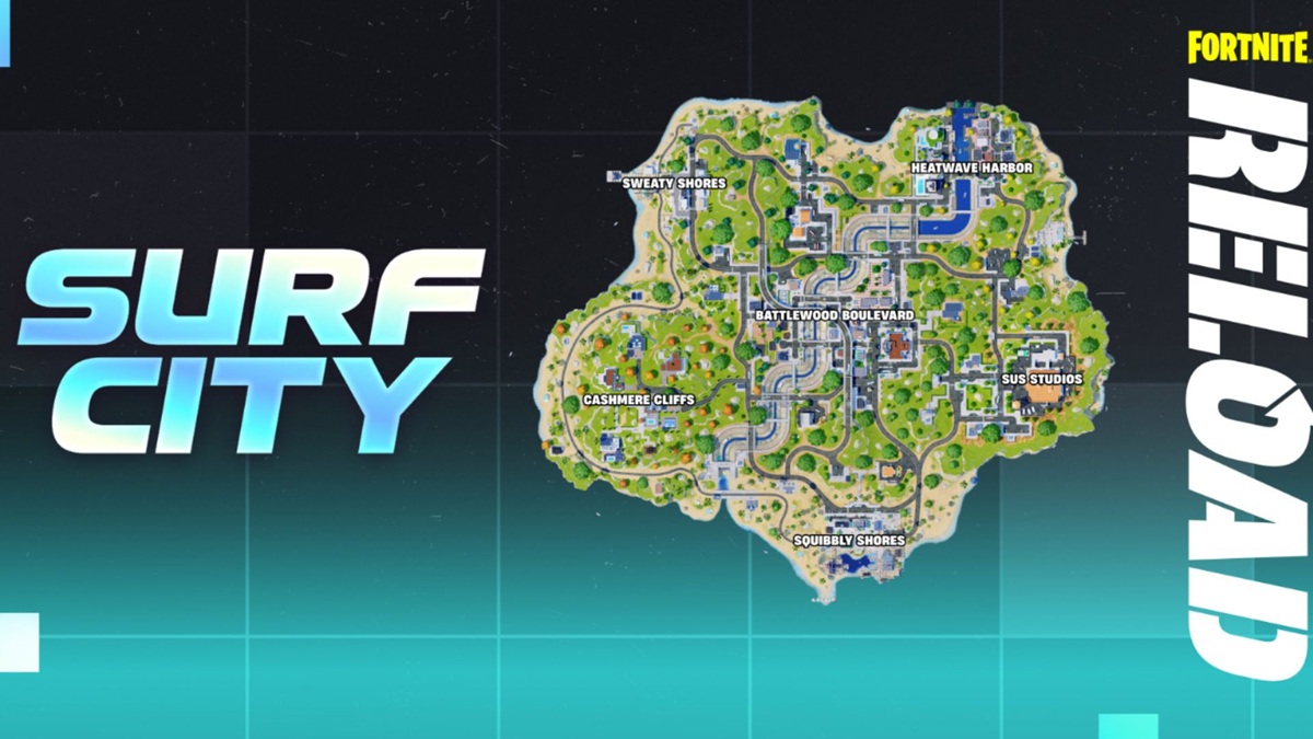 Fortnite Surf City Remix Map Returns to Reload, Coming September 24