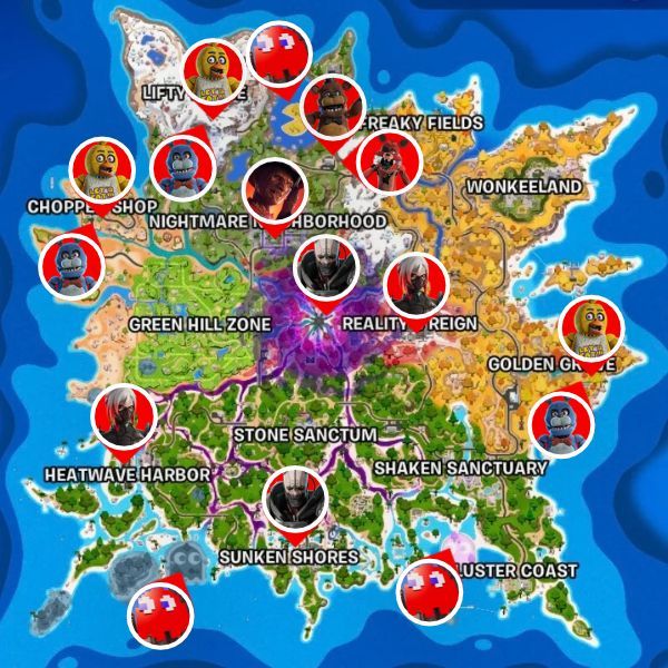 Fortnitemares Bosses in Fortnite update 42.40