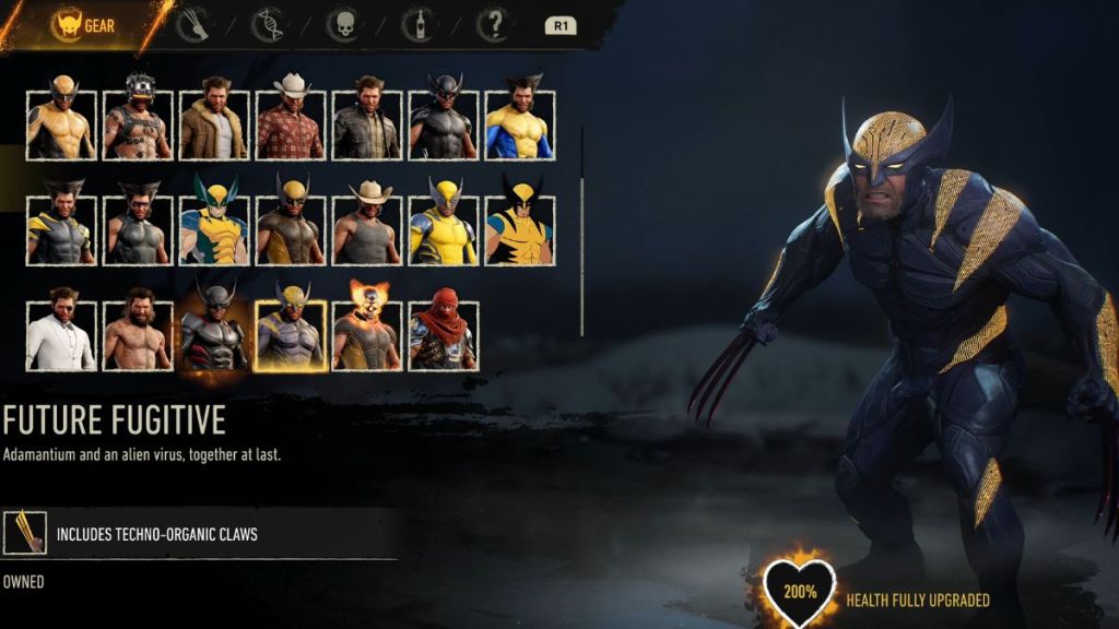 Future Fugitive skin in Marvel's Wolverine