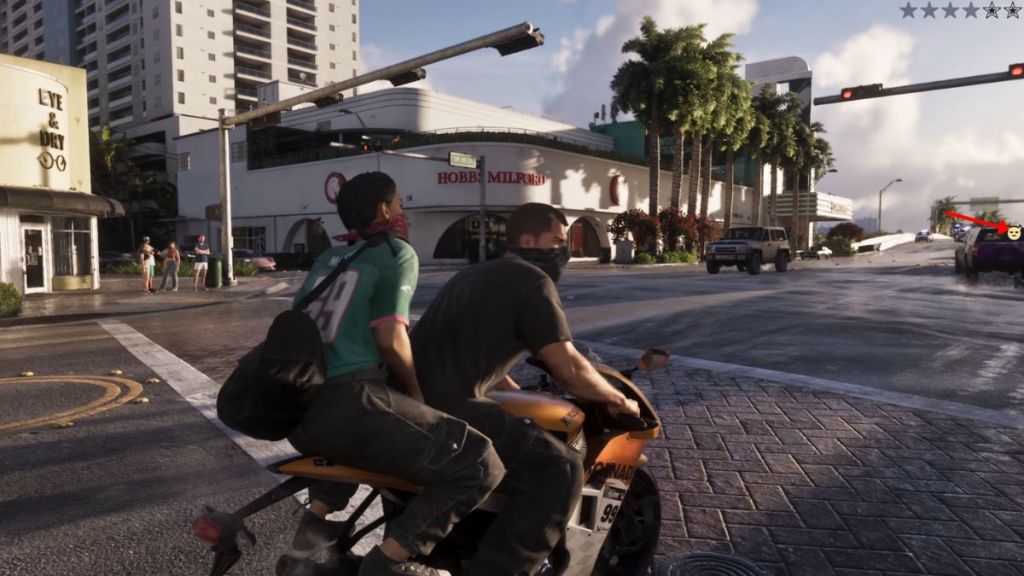 GTA 6 criminal profile shown as aggressive