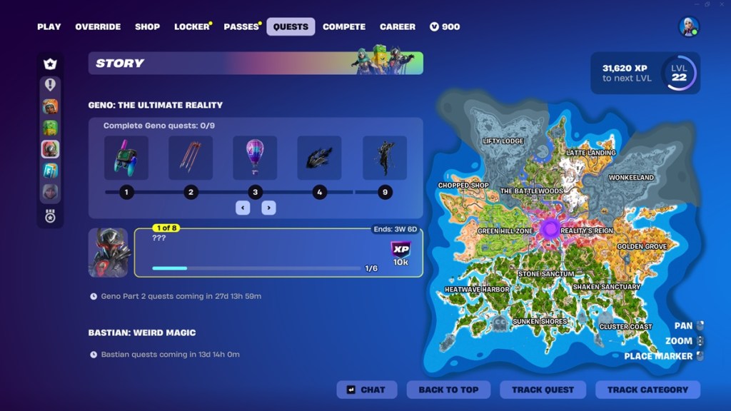 Geno Story Quests in Fortnite