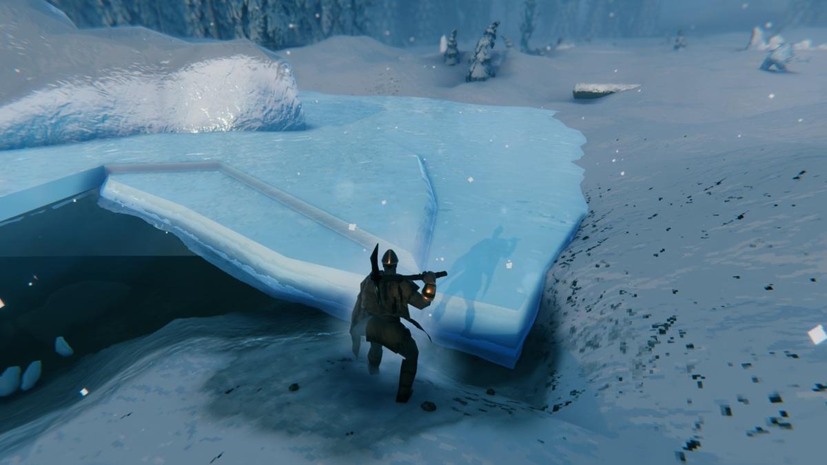 Getting Ice from ice sheet in Valheim