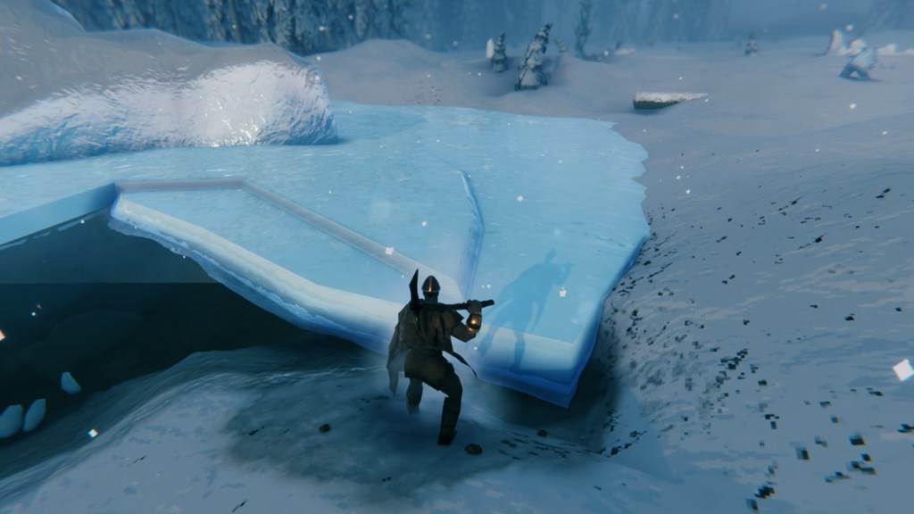 Getting Ice from ice sheet in Valheim