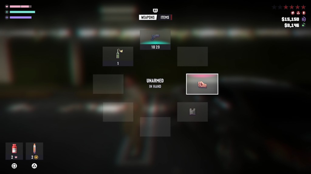 Grand Theft Auto VI weapon inventory
