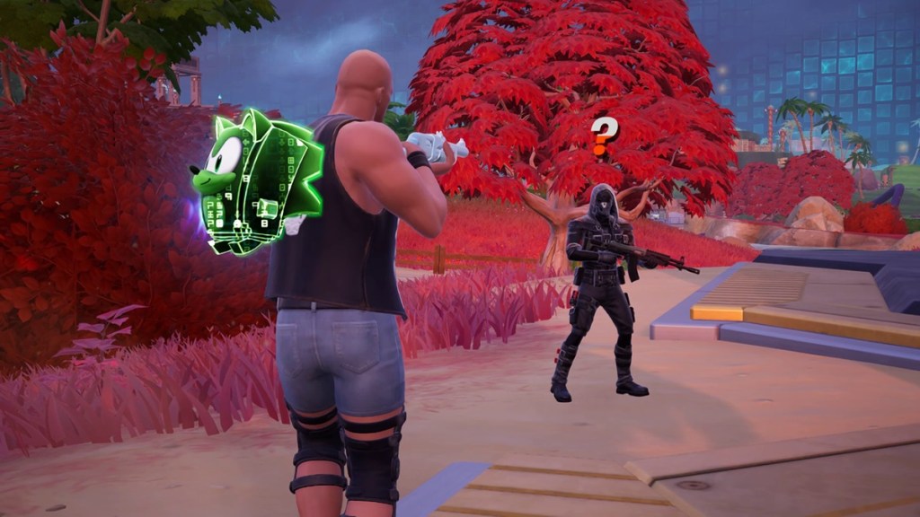 Guard defending the Override Console in Fortnite