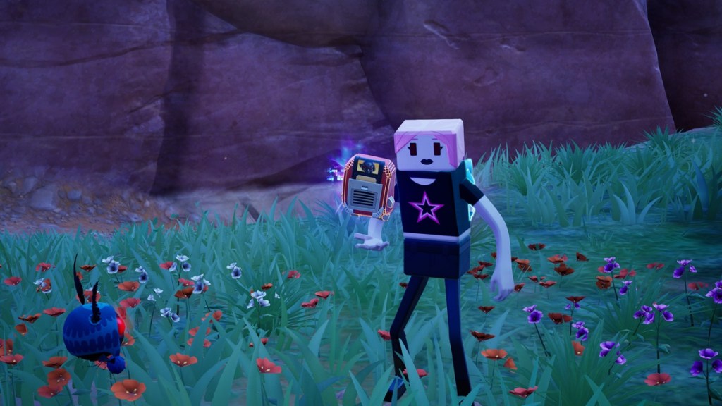 Holding 8-Bit Sprite in Fortnite outside Chopped Shop POI