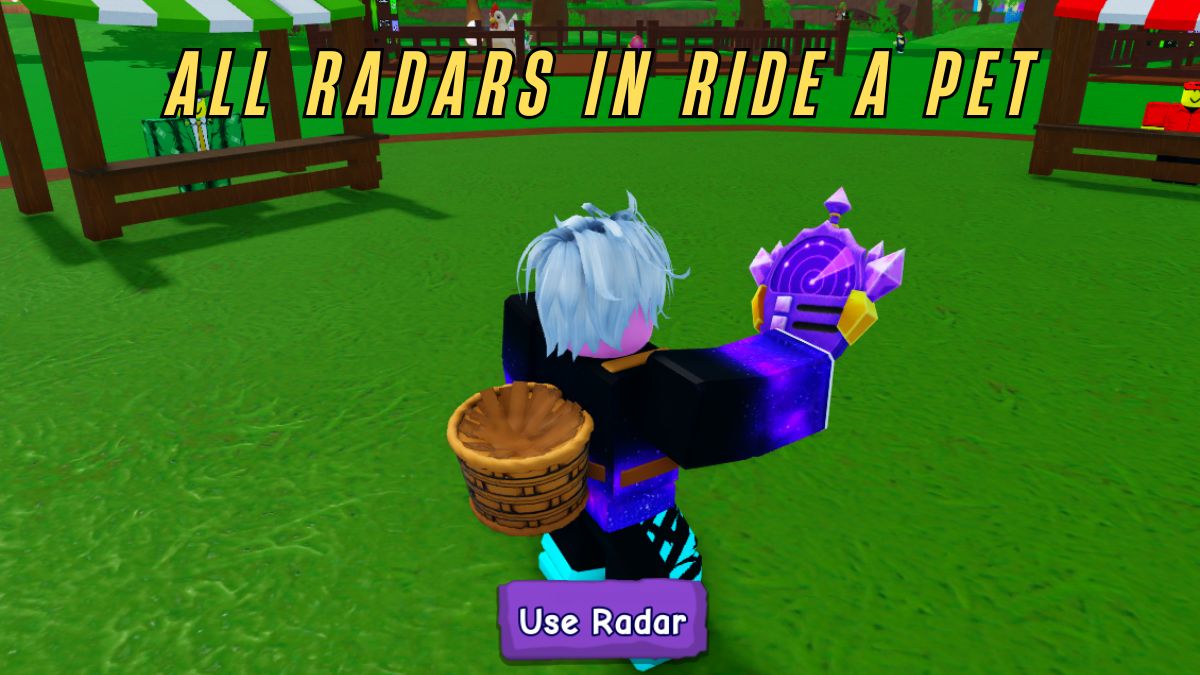 Holding Ride a Pet radars