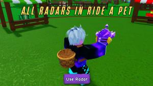 All Ride A Pet Radars and How to Use Them