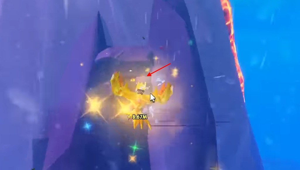 Hole to Volcanic egg Ride A Pet