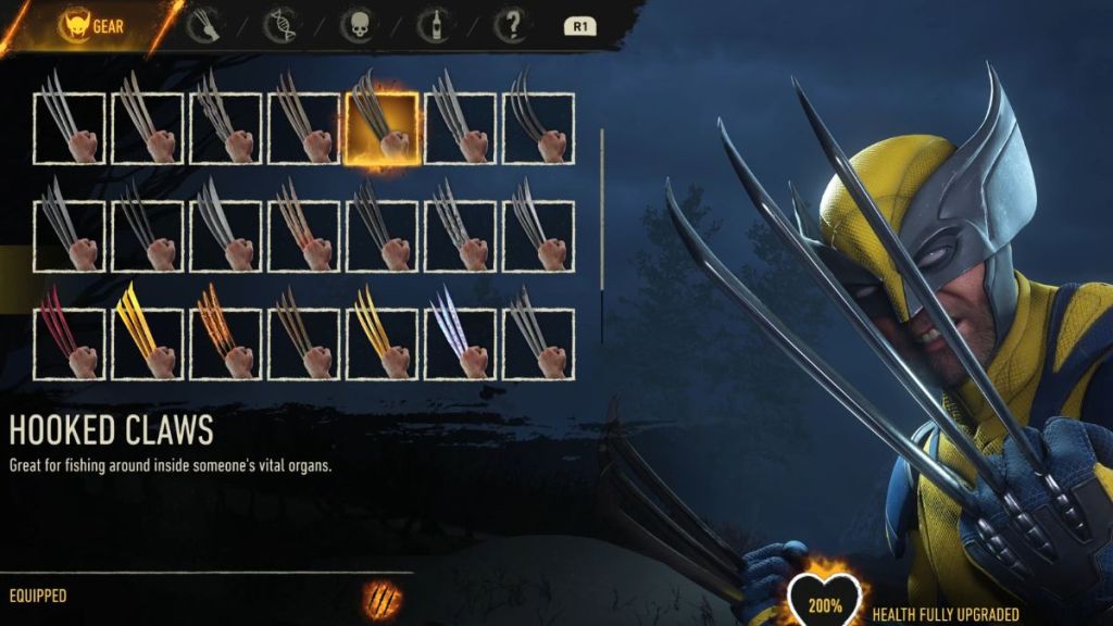 Hooked Claws in Marvel's Wolverine