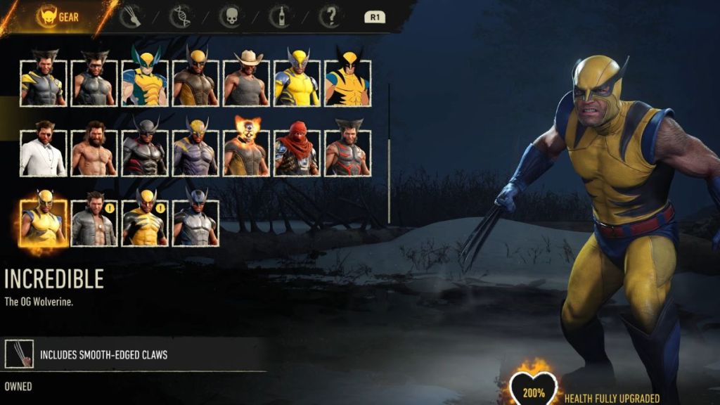 Incredible suit in Marvels' Wolverine