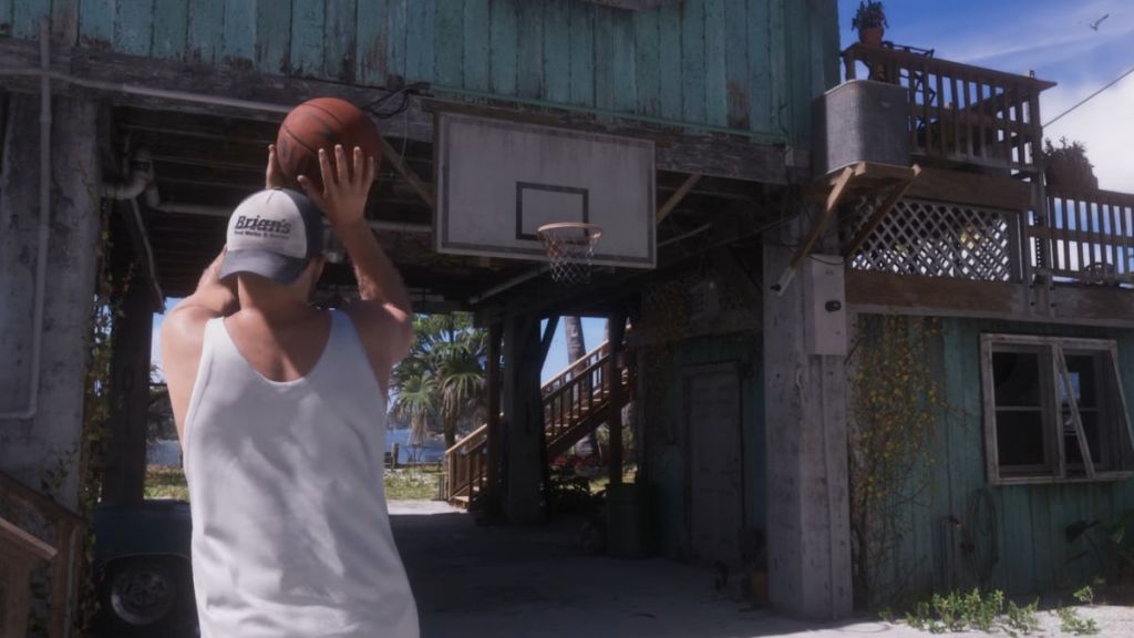 Jason playing basketball in GTA 6
