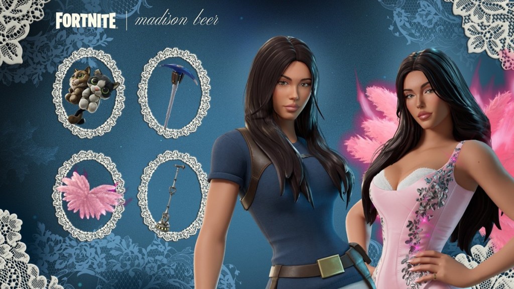 Madison Beer Fortnite collab skins and cosmetics