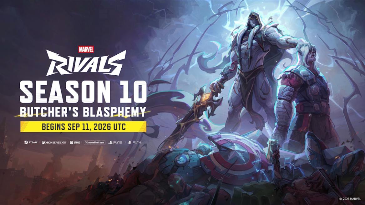 Gorr holding Thor in Marvel Rivals Season 10 official poster