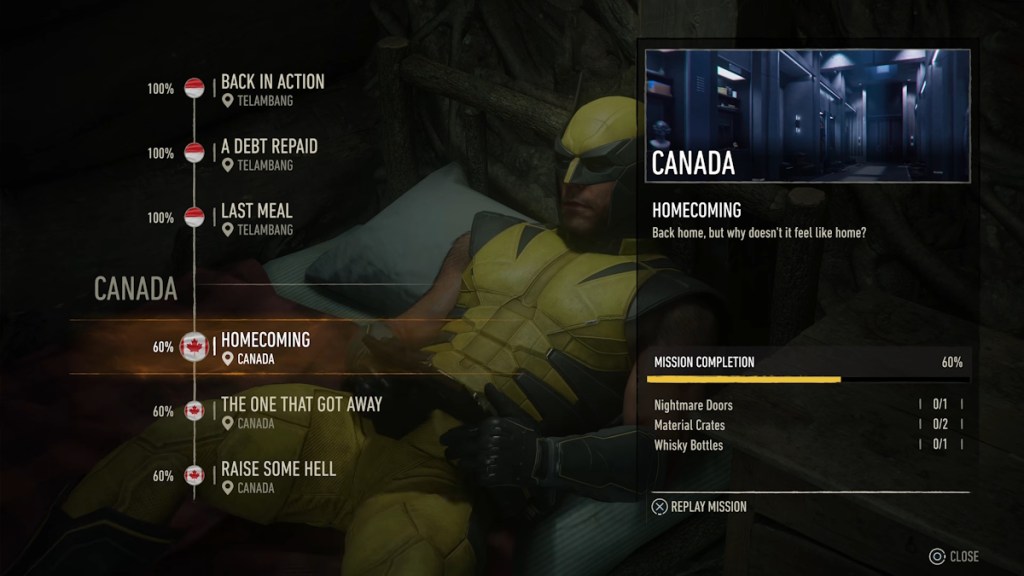 Marvel's Wolverine missions