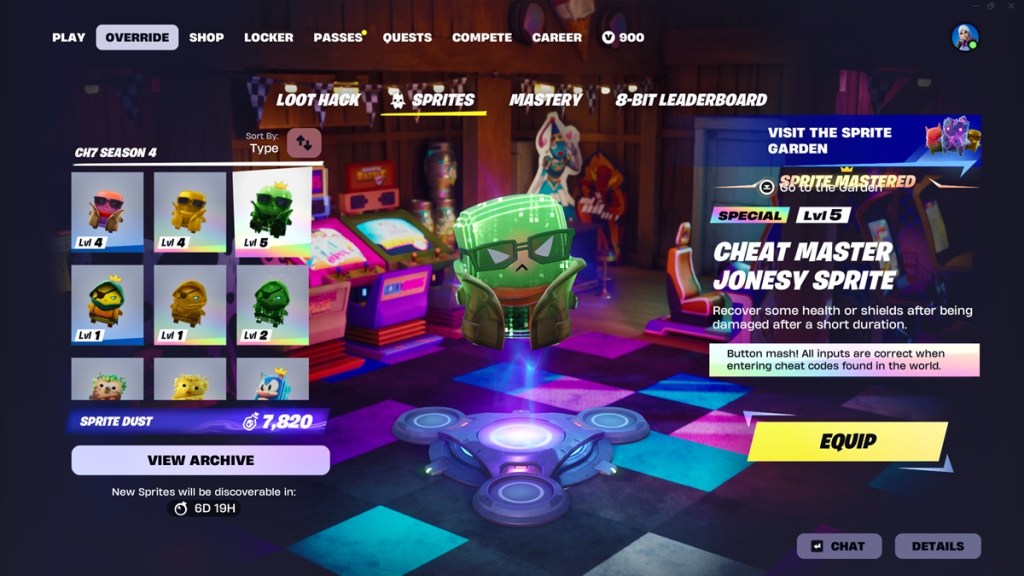 Mastered Cheat Master Jonesy Sprite in Fortnite