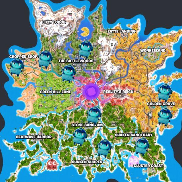 Mega Man Sprite location in Fortnite