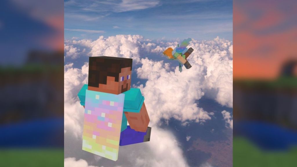 Minecraft Aurora Cape Look