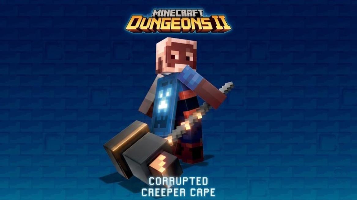 Minecraft Dungeons 2 Corrupted Creeper Cape