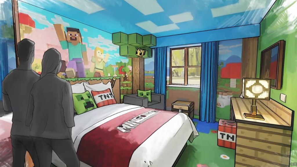 Minecraft Hotel Rooms Concept Art