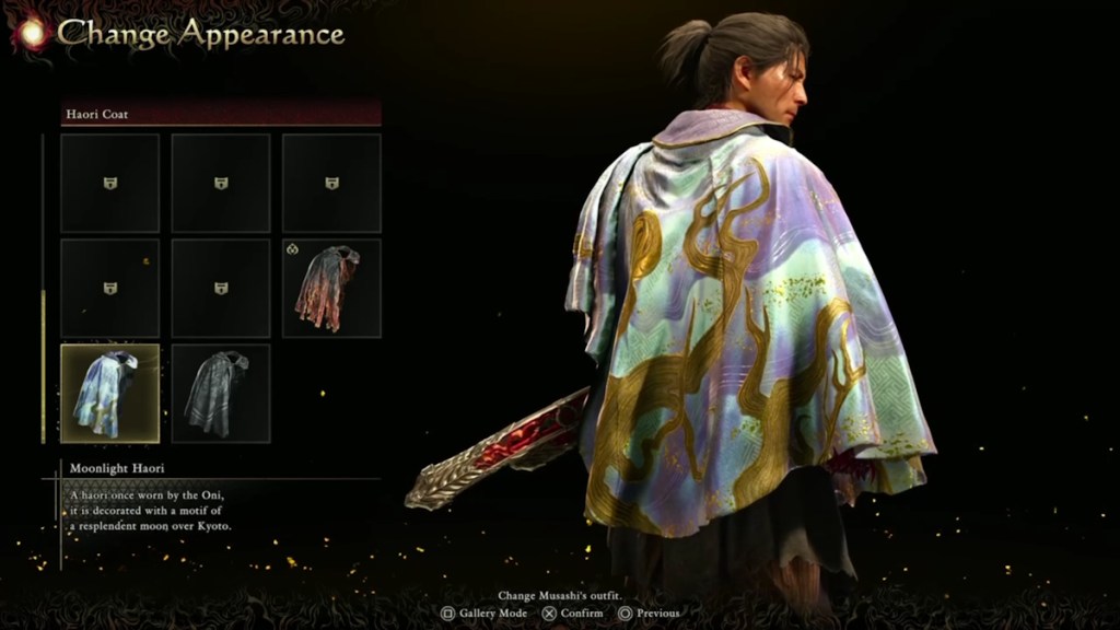 Moonlight Haori Coat in Onimusha Way of the Sword
