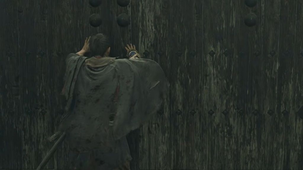 Musashi Interaction with a Door in Onimusha