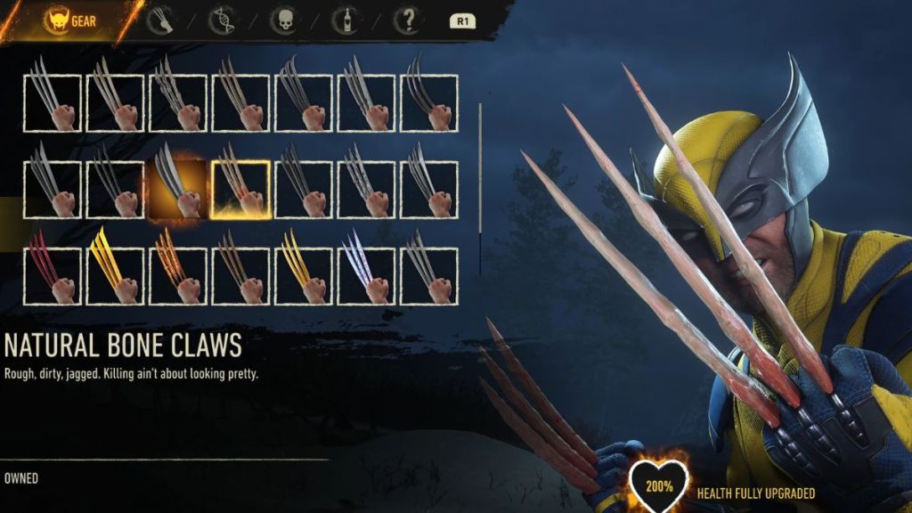 Natural Bone Claws in Marvel's Wolverine