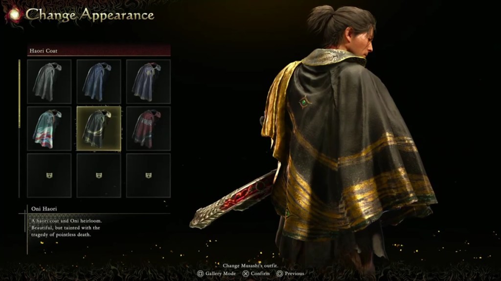 Oni Haori Coat in Onimusha Way of the Sword