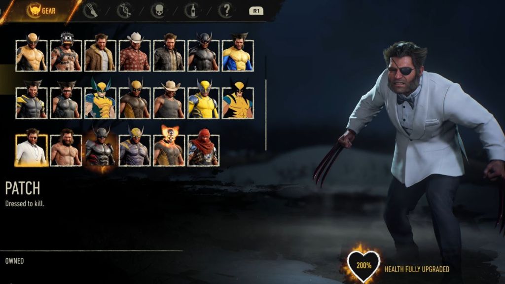Patch suit in Marvel's Wolverine