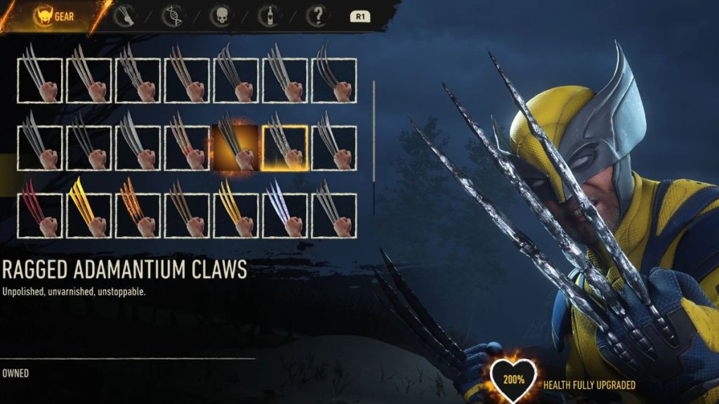 Ragged Adamantium Claws in Marvel's Wolverine