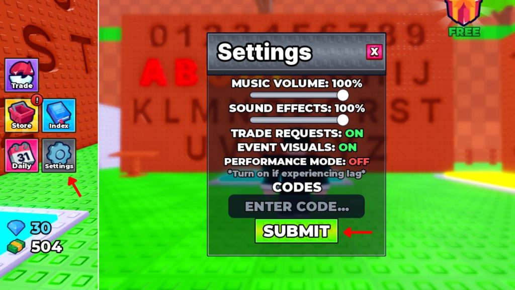 Redeem Collect the Alphabet Codes