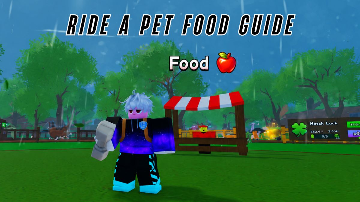 Ride A Pet Food stall and one in hand