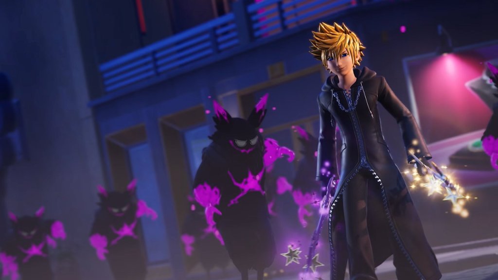 Roxas Oblivion and Oathkeeper Pickaxe in Fortnite