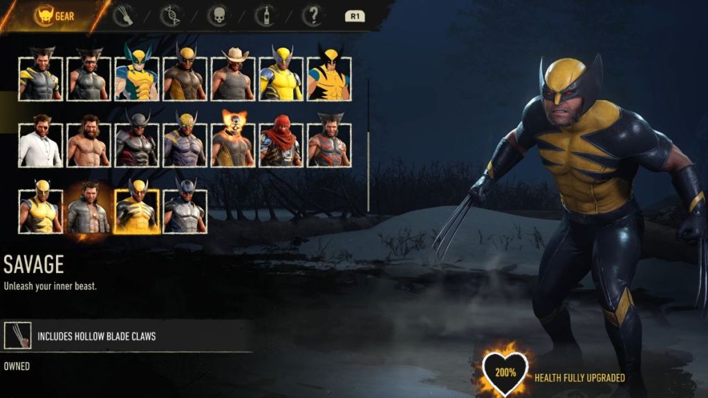 Savage suit in Marvel's Wolverine