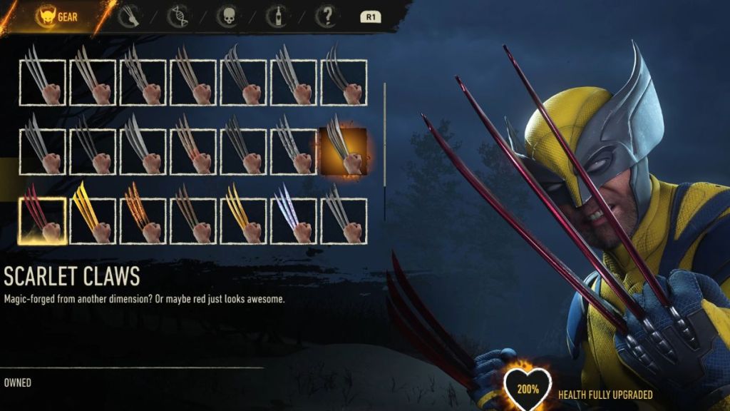 Scarlet Claws in Marvel's Wolverine