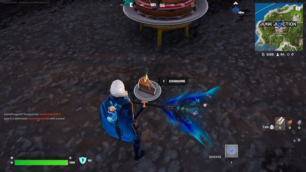 Slice of Birthday Cake at Junk Junction POI in Fortnite