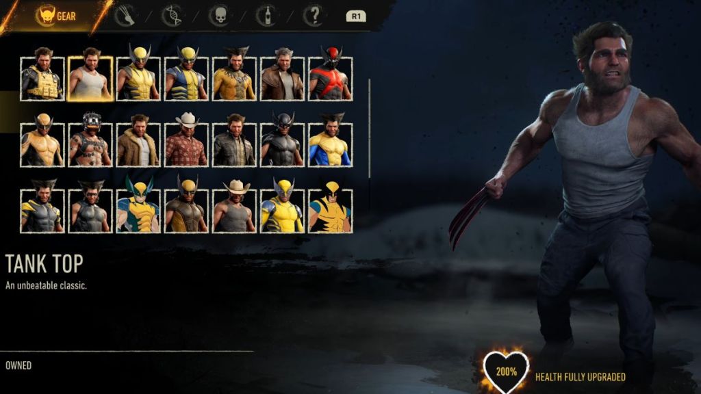 Tank Top suit in Marvel's Wolverine