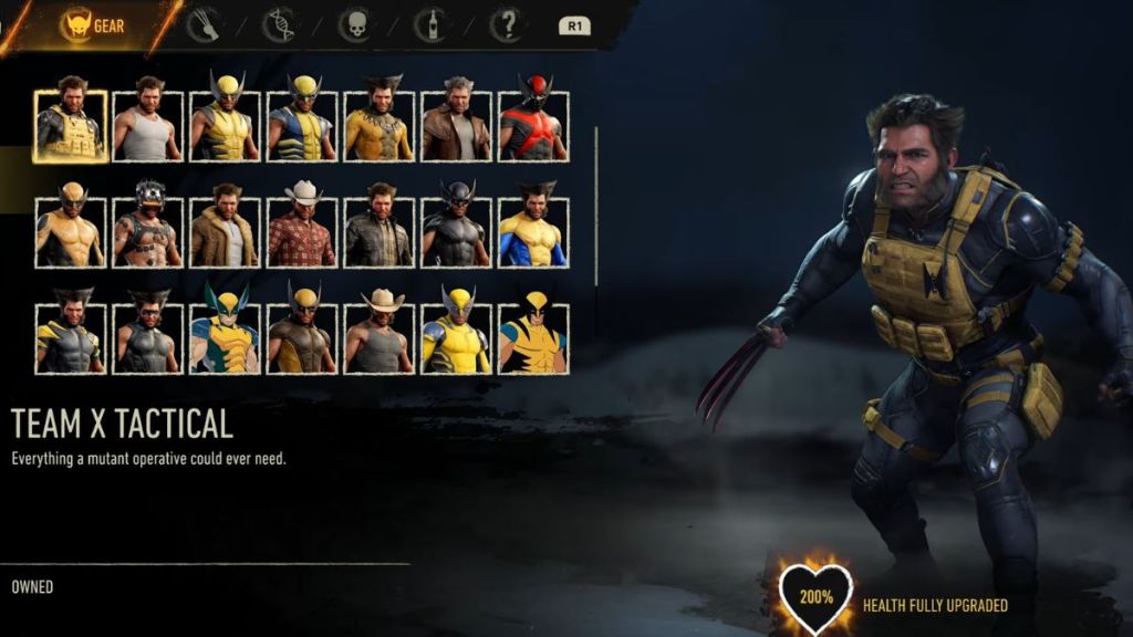 Team X suit in Marvel's Wolverine