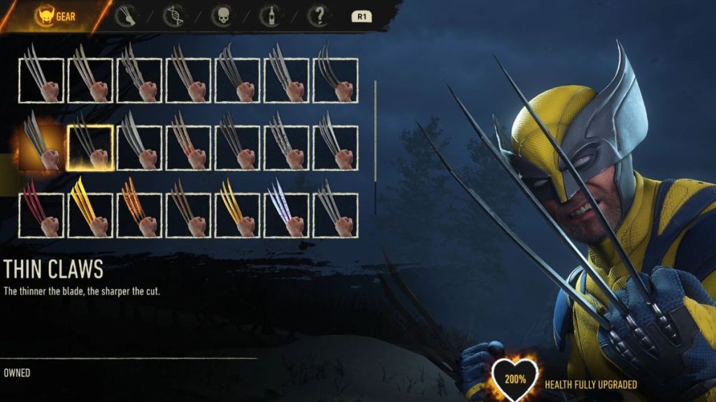 Thin Claws in Marvel's Wolverine