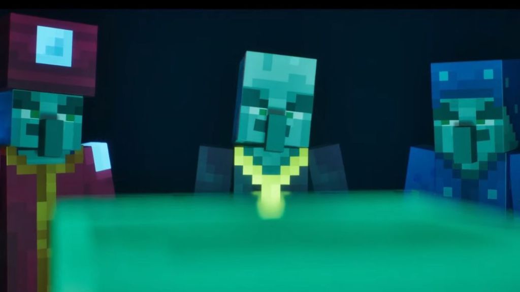 Three illagers in Minecraft Dungeons 2
